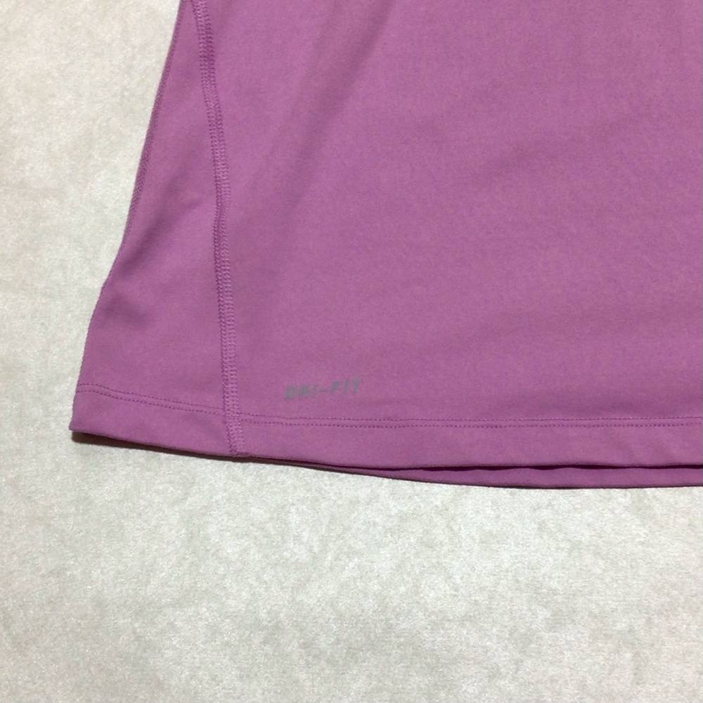Nike Dri-Fit Lavender Long Sleeve Shirt, Size Large - Picture 9 of 12
